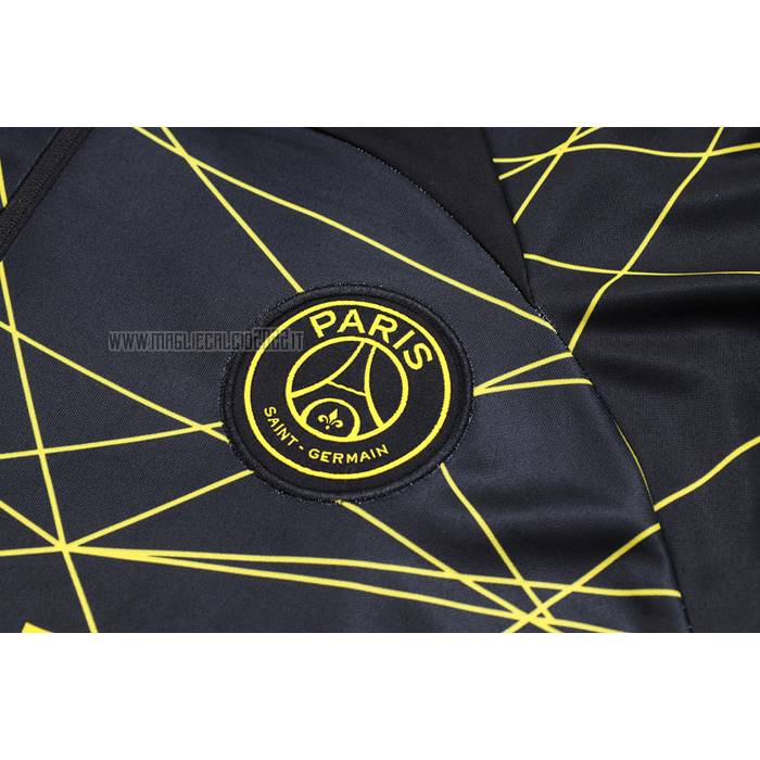 Tuta da Track de Felpa del Paris Saint-Germain Jordan 2023-2024 Nero